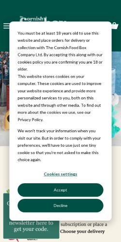 Mobile page screenshot