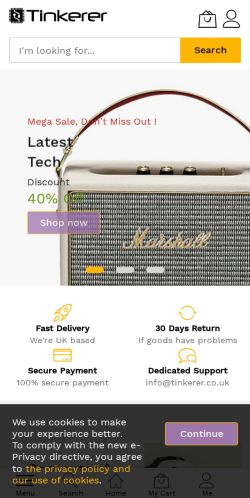 Mobile page screenshot