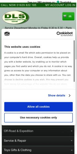 Mobile page screenshot