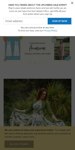 Mobile page screenshot
