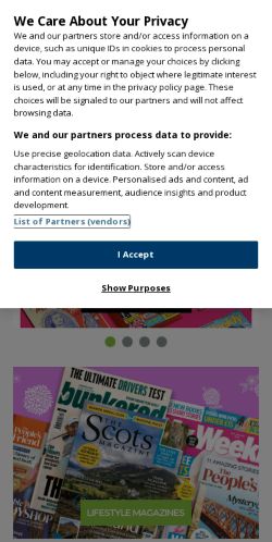 Mobile page screenshot