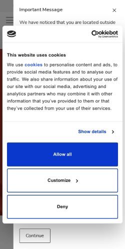 Mobile page screenshot