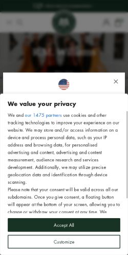 Mobile page screenshot