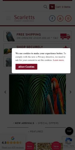 Mobile page screenshot