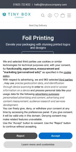 Mobile page screenshot