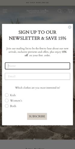 Mobile page screenshot
