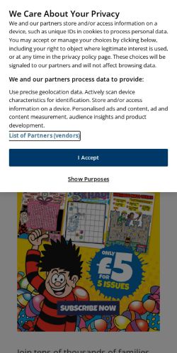 Mobile page screenshot