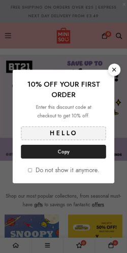 Mobile page screenshot