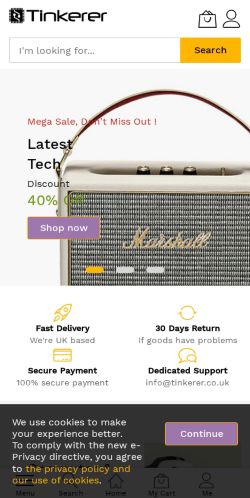 Mobile page screenshot