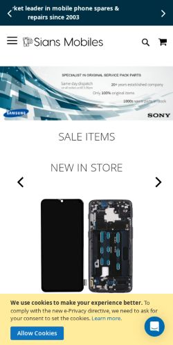 Mobile page screenshot