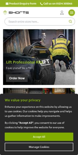 Mobile page screenshot