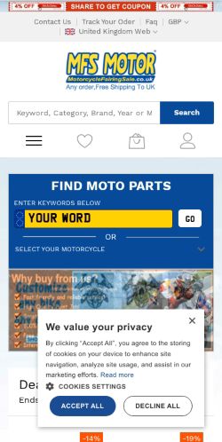 Mobile page screenshot