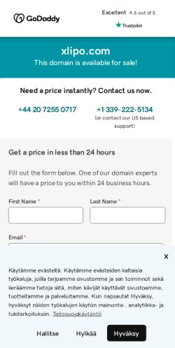 Mobile page screenshot
