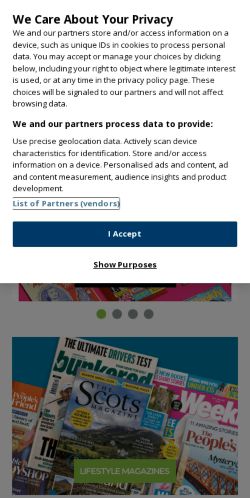 Mobile page screenshot