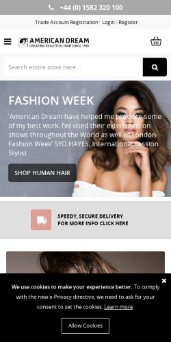 Mobile page screenshot