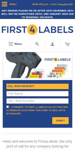 Mobile page screenshot