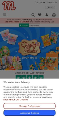 Mobile page screenshot