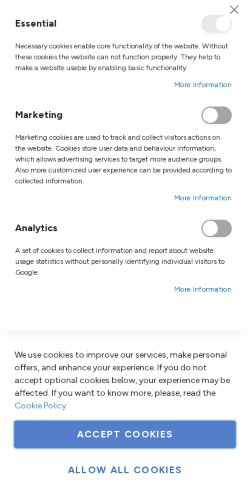 Mobile page screenshot