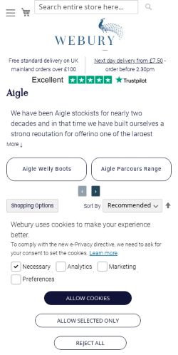 Mobile page screenshot