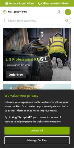 Mobile page screenshot