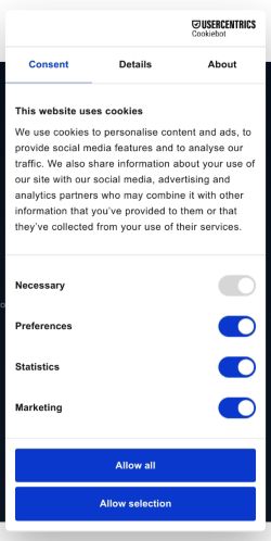 Mobile page screenshot