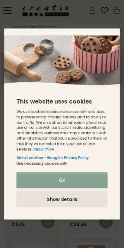 Mobile page screenshot