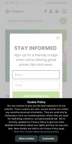 Mobile page screenshot