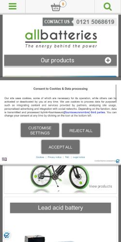 Mobile page screenshot
