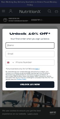 Mobile page screenshot