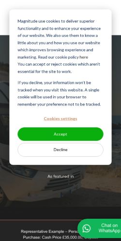 Mobile page screenshot