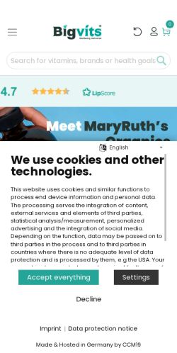 Mobile page screenshot