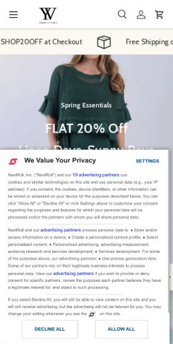 Mobile page screenshot