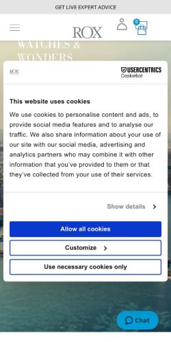 Mobile page screenshot