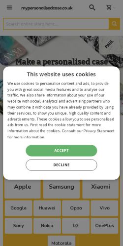 Mobile page screenshot