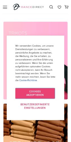 Mobile page screenshot