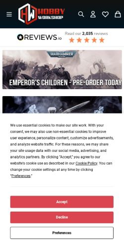 Mobile page screenshot