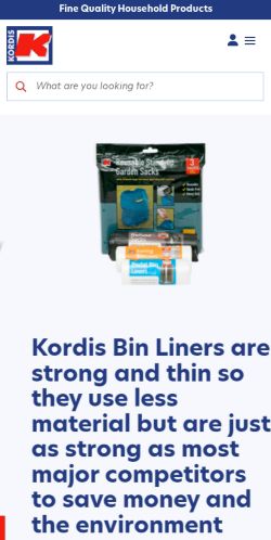 Mobile page screenshot
