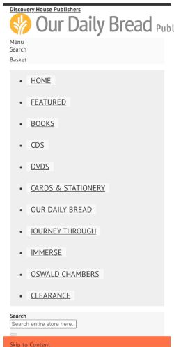 Mobile page screenshot