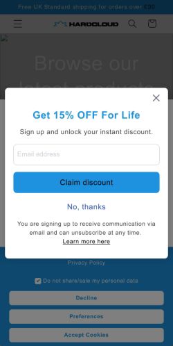 Mobile page screenshot