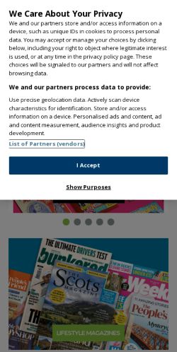 Mobile page screenshot