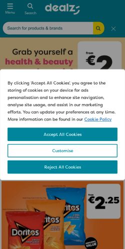 Mobile page screenshot