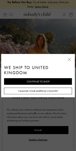 Mobile page screenshot