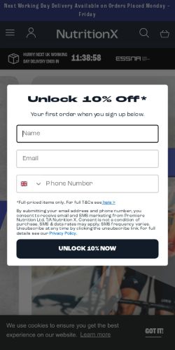 Mobile page screenshot