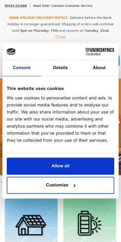 Mobile page screenshot