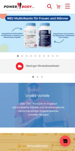 Mobile page screenshot