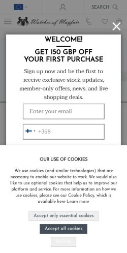 Mobile page screenshot