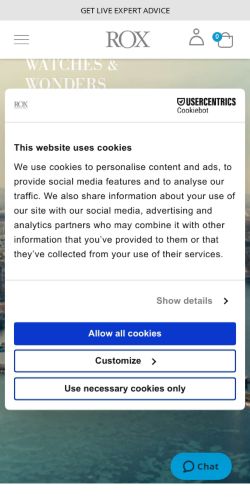 Mobile page screenshot