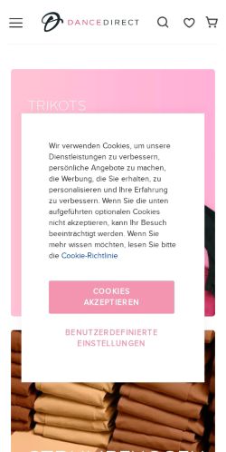 Mobile page screenshot