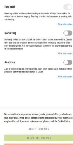 Mobile page screenshot