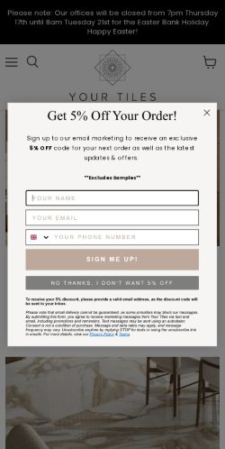 Mobile page screenshot